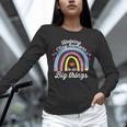Helping Tiny Humans To Do Big Things Teacher Women Unisex Long Sleeve T-Shirt, novelty gifts, funny gifts