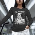 I'Ll Wait Until It's Quiet Tshirt Skeleton Teacher Halloween Unisex Long Sleeve T-Shirt, novelty gifts, funny gifts I'Ll Wait Until It's Quiet Tshirt Skeleton Teacher Halloween Unisex Long Sleeve T-Shirt, novelty gifts, funny gifts