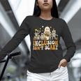 Inclusion Isn't Scary Mummy Boo Ghost Halloween SLP Teacher Unisex Long Sleeve T-Shirt, novelty gifts, funny gifts Inclusion Isn't Scary Mummy Boo Ghost Halloween SLP Teacher Unisex Long Sleeve T-Shirt, novelty gifts, funny gifts