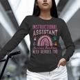 Instructional Assistant Because Teacher Need Hero Learning Unisex Long Sleeve T-Shirt, novelty gifts, funny gifts Instructional Assistant Because Teacher Need Hero Learning Unisex Long Sleeve T-Shirt, novelty gifts, funny gifts