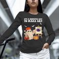 It's A Bootiful Day To Make Art Groovy Art Teacher Halloween Unisex Long Sleeve T-Shirt, novelty gifts, funny gifts