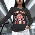 Kiss Your Brain Valentines Test Day Teacher Squad Kids Unisex Long Sleeve T-Shirt, novelty gifts, funny gifts