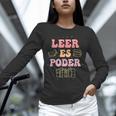 Leer Es Poder Groovy Spanish Teacher Bilingual Maestra Men Women Unisex Long Sleeve T-Shirt, novelty gifts, funny gifts Leer Es Poder Groovy Spanish Teacher Bilingual Maestra Men Women Unisex Long Sleeve T-Shirt, novelty gifts, funny gifts