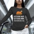 Let's Eat Kids Grammar For Thanksgiving Teacher Unisex Long Sleeve T-Shirt, novelty gifts, funny gifts