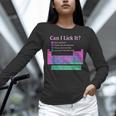 Can I Lick It Periodic Table Teacher Student Kids Unisex Long Sleeve T-Shirt, novelty gifts, funny gifts