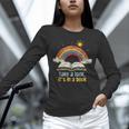 Take a Look It's In a Book Vintage Reading Teacher Rainbow Unisex Long Sleeve T-Shirt, novelty gifts, funny gifts