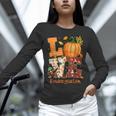 Love Kindergarten Teacher Turkey Thanksgiving Autumn Fall Unisex Long Sleeve T-Shirt, novelty gifts, funny gifts