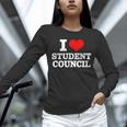 I Love Student Council Student Teacher Unisex Long Sleeve T-Shirt, novelty gifts, funny gifts I Love Student Council Student Teacher Unisex Long Sleeve T-Shirt, novelty gifts, funny gifts