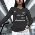 Math Teacher Geometry Angle Pun I'm Yes Always Right Unisex Long Sleeve T-Shirt, novelty gifts, funny gifts Math Teacher Geometry Angle Pun I'm Yes Always Right Unisex Long Sleeve T-Shirt, novelty gifts, funny gifts