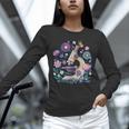 Microscope Flower Butterfly Biology Science Teacher Student Unisex Long Sleeve T-Shirt, novelty gifts, funny gifts Microscope Flower Butterfly Biology Science Teacher Student Unisex Long Sleeve T-Shirt, novelty gifts, funny gifts