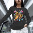 Pencil Leopard Coquette Bow Teacher Life Back To School Unisex Long Sleeve T-Shirt, novelty gifts, funny gifts
