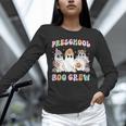 Preschool Boo Crew Groovy Halloween Floral Ghost Teacher Men Women Kids Unisex Long Sleeve T-Shirt, novelty gifts, funny gifts Preschool Boo Crew Groovy Halloween Floral Ghost Teacher Men Women Kids Unisex Long Sleeve T-Shirt, novelty gifts, funny gifts