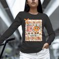 Pumpkin Teacher Preppy Fall In Love With Learning Autumn Unisex Long Sleeve T-Shirt, novelty gifts, funny gifts