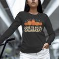 Que Pasa Calabaza Spanish Teacher Bilingual Pumpkin Women Unisex Long Sleeve T-Shirt, novelty gifts, funny gifts Que Pasa Calabaza Spanish Teacher Bilingual Pumpkin Women Unisex Long Sleeve T-Shirt, novelty gifts, funny gifts