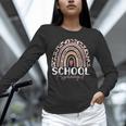 School Psych Teacher School Psychologist Leopard Rainbow Unisex Long Sleeve T-Shirt, novelty gifts, funny gifts