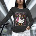 Silly Goose Teacher Club Animal Lover Groovy Teacher Unisex Long Sleeve T-Shirt, novelty gifts, funny gifts