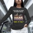 Sorry My Fault Earthquake Tectonic Plate Science Teacher Pun Unisex Long Sleeve T-Shirt, novelty gifts, funny gifts