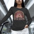 Special Education Shirt Teacher SPED Leopard Boho Rainbow Unisex Long Sleeve T-Shirt, novelty gifts, funny gifts Special Education Shirt Teacher SPED Leopard Boho Rainbow Unisex Long Sleeve T-Shirt, novelty gifts, funny gifts