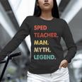 Sped Teacher Man Myth Legend Unisex Long Sleeve T-Shirt, novelty gifts, funny gifts