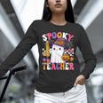 Spooky Teacher Ghost Pencil Teach Halloween Teacher Unisex Long Sleeve T-Shirt, novelty gifts, funny gifts