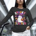 Spooky Teacher Halloween Cute Halloween Teacher Ghost Unisex Long Sleeve T-Shirt, novelty gifts, funny gifts
