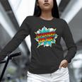 Superhero Teacher Retro Comic Teaching Superpower Unisex Long Sleeve T-Shirt, novelty gifts, funny gifts