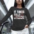 It Takes Balls To Teach Pe Teacher Chaos Coordinator US Flag Unisex Long Sleeve T-Shirt, novelty gifts, funny gifts It Takes Balls To Teach Pe Teacher Chaos Coordinator US Flag Unisex Long Sleeve T-Shirt, novelty gifts, funny gifts
