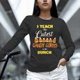 I Teach The Cutest Candy Corn In The Patch Teacher Halloween Unisex Long Sleeve T-Shirt, novelty gifts, funny gifts