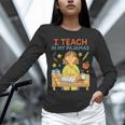 I Teach In My Pajamas Crayon Home School Teacher PJs Unisex Long Sleeve T-Shirt, novelty gifts, funny gifts