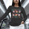 Teach Teacher Dia De Los Muertos Day Of The Dead Sugar Skull Unisex Long Sleeve T-Shirt, novelty gifts, funny gifts