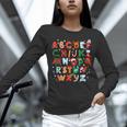 Teacher Christmas Alphabet Back To School Holiday Learning Unisex Long Sleeve T-Shirt, novelty gifts, funny gifts Teacher Christmas Alphabet Back To School Holiday Learning Unisex Long Sleeve T-Shirt, novelty gifts, funny gifts