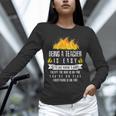 Being a Teacher Is Easy Everything Is On Fire T-Shirt For Men Women Kids Unisex Long Sleeve T-Shirt, novelty gifts, funny gifts