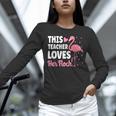 This Teacher Loves Her Flock Teaching Flamingo Girl Unisex Long Sleeve T-Shirt, novelty gifts, funny gifts This Teacher Loves Her Flock Teaching Flamingo Girl Unisex Long Sleeve T-Shirt, novelty gifts, funny gifts