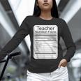 Teacher Nutrition Facts Teachers Nutritional Fact Unisex Long Sleeve T-Shirt, novelty gifts, funny gifts