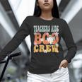 Teachers Aide Boo Crew Ghost Groovy Halloween For Women Unisex Long Sleeve T-Shirt, novelty gifts, funny gifts Teachers Aide Boo Crew Ghost Groovy Halloween For Women Unisex Long Sleeve T-Shirt, novelty gifts, funny gifts