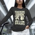 Teachers Love Brains Halloween Costume Boo Trick Teach Unisex Long Sleeve T-Shirt, novelty gifts, funny gifts