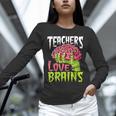 Teachers Love Brains Zombie Teacher Halloween Zombies Unisex Long Sleeve T-Shirt, novelty gifts, funny gifts Teachers Love Brains Zombie Teacher Halloween Zombies Unisex Long Sleeve T-Shirt, novelty gifts, funny gifts