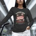 Teaching Kids About Jesus Is My Ministry Christian Teacher Unisex Long Sleeve T-Shirt, novelty gifts, funny gifts