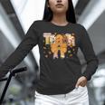 Thanksgiving Teacher Pencil Bow One Thankful Teacher Fall Unisex Long Sleeve T-Shirt, novelty gifts, funny gifts