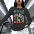 Tie Dye Teaching Social Studies Is My Jam Sunglasses Teacher Unisex Long Sleeve T-Shirt, novelty gifts, funny gifts