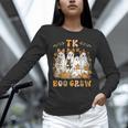 TK Boo Crew Preppy Halloween Floral Ghost TK Teacher Team TK Unisex Long Sleeve T-Shirt, novelty gifts, funny gifts TK Boo Crew Preppy Halloween Floral Ghost TK Teacher Team TK Unisex Long Sleeve T-Shirt, novelty gifts, funny gifts