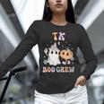 TK Boo Crew Retro Groovy Halloween Floral Ghost TK Teacher Men Women Kids Unisex Long Sleeve T-Shirt, novelty gifts, funny gifts TK Boo Crew Retro Groovy Halloween Floral Ghost TK Teacher Men Women Kids Unisex Long Sleeve T-Shirt, novelty gifts, funny gifts