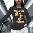 History Education Is Freedom African Map Black Teacher Unisex Long Sleeve T-Shirt, novelty gifts, funny gifts History Education Is Freedom African Map Black Teacher Unisex Long Sleeve T-Shirt, novelty gifts, funny gifts