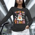 Trick Or Teach Cute Floral Ghost Teacher Halloween Costume Unisex Long Sleeve T-Shirt, novelty gifts, funny gifts Trick Or Teach Cute Floral Ghost Teacher Halloween Costume Unisex Long Sleeve T-Shirt, novelty gifts, funny gifts