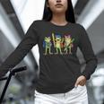 Trio Cute Frogs Welcome Back To School Teachers Girls Boys Unisex Long Sleeve T-Shirt, novelty gifts, funny gifts