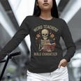 Weird Teachers Build Character Skeleton Book Halloween Women Unisex Long Sleeve T-Shirt, novelty gifts, funny gifts Weird Teachers Build Character Skeleton Book Halloween Women Unisex Long Sleeve T-Shirt, novelty gifts, funny gifts