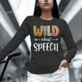 Wild About Speech SLP Leopard Teacher Back To School Kids Unisex Long Sleeve T-Shirt, novelty gifts, funny gifts Wild About Speech SLP Leopard Teacher Back To School Kids Unisex Long Sleeve T-Shirt, novelty gifts, funny gifts