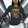 Will Trade Students For Candy Teacher Halloween Costume Unisex Long Sleeve T-Shirt, novelty gifts, funny gifts