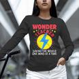 Wonder Teacher Costume Shirt Teacher Halloween Costume Men Women Unisex Long Sleeve T-Shirt, novelty gifts, funny gifts