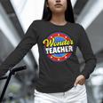 Wonder Teacher Super Woman Power Superhero Back To School Unisex Long Sleeve T-Shirt, novelty gifts, funny gifts